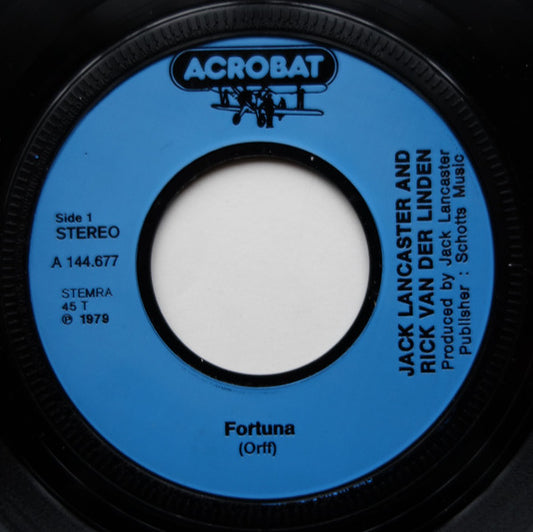 Jack Lancaster And Rick Van Der Linden : Fortuna (7", Single)