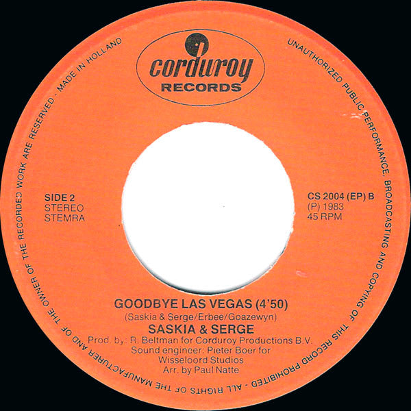 Saskia & Serge : The Country Disco Train (7", Single)
