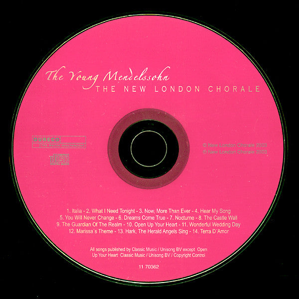 New London Chorale : The Young Mendelssohn (CD, Album)