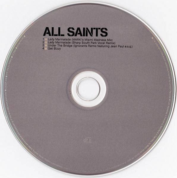 All Saints : Under The Bridge / Lady Marmalade (CD, Single, Ltd)