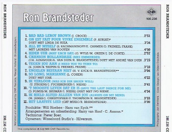 Ron Brandsteder : Ron Brandsteder (CD, Album, RE)