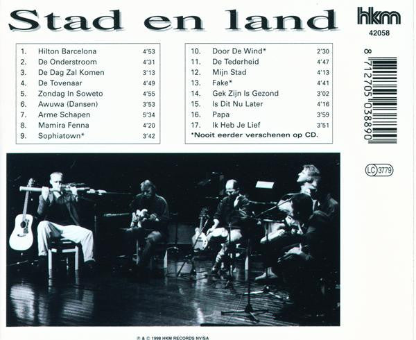 Stef Bos : Stad En Land - Live 92/98 (CD, Album)