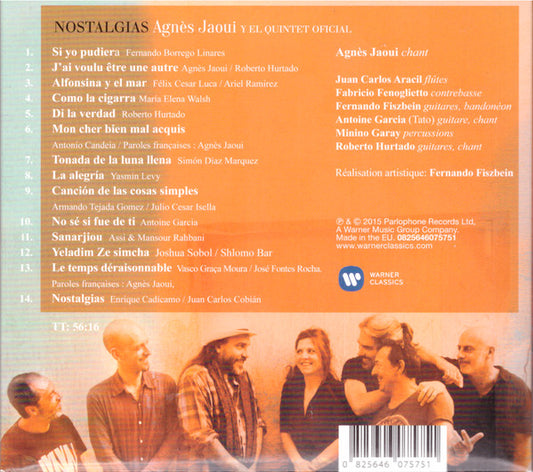 Agnès Jaoui Y El Quintet Oficial : Nostalgias (CD, Album, Tri)