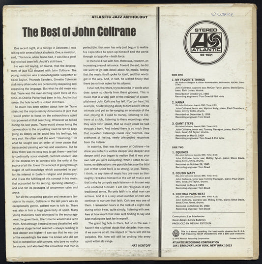 John Coltrane : The Best Of John Coltrane (LP, Comp, CTH)