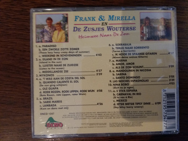 Frank & Mirella En Zusjes Wouterse : Heimwee Naar De Zon (CD, Album)
