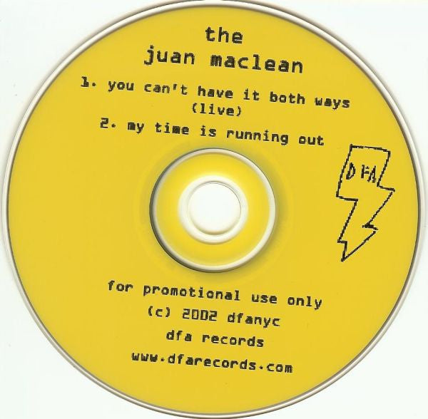 The Juan MacLean : You Can't Have It Both Ways (CD, Single, Promo)