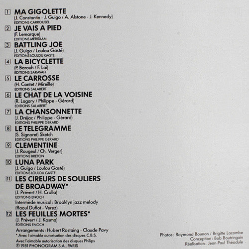 Yves Montand : Olympia 81 (LP)