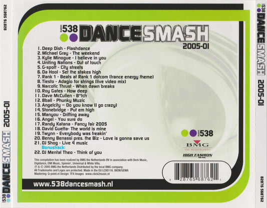 Various : 538 Dance Smash 2005-01 (CD, Comp)