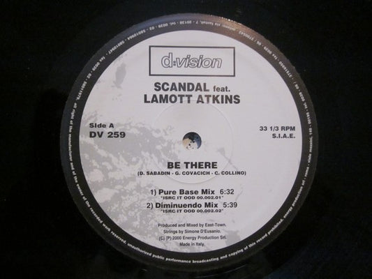 Scandal Feat. Lamott Atkins : Be There (12")