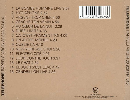 Téléphone : Rappels (CD, Comp)