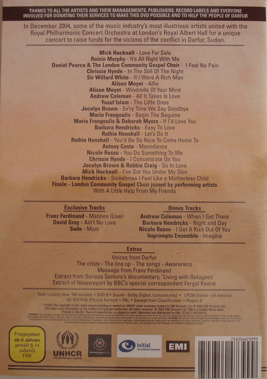 Various : Voices For Darfur (DVD-V, PAL)