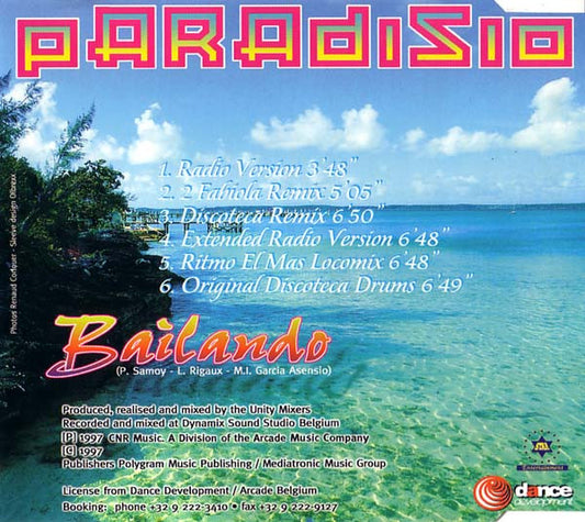 Paradisio : Bailando (CD, Maxi)