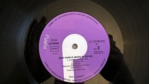 Deep Purple : Made In Japan (2xLP, Album, Gat)