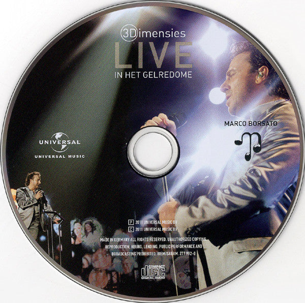 Marco Borsato : Dromen Durven Delen - Live - 3Dimensies (Blu-ray, Album, 3D + 2xCD, Album)