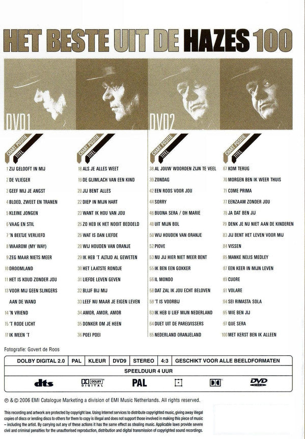 André Hazes : De Hazes 100: Van De Fans - Voor De Fans (2xDVD-V, Comp)