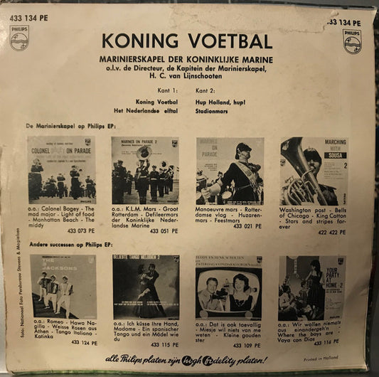 De Marinierskapel der Koninklijke Marine : Koning Voetbal (7", EP)
