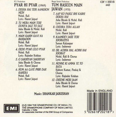 Shankar-Jaikishan : Pyar Hi Pyar / Tum Haseen Main Jawan (CD, Comp)