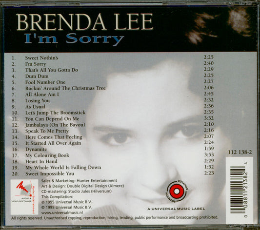 Brenda Lee : I'm Sorry (CD, Comp, RE)