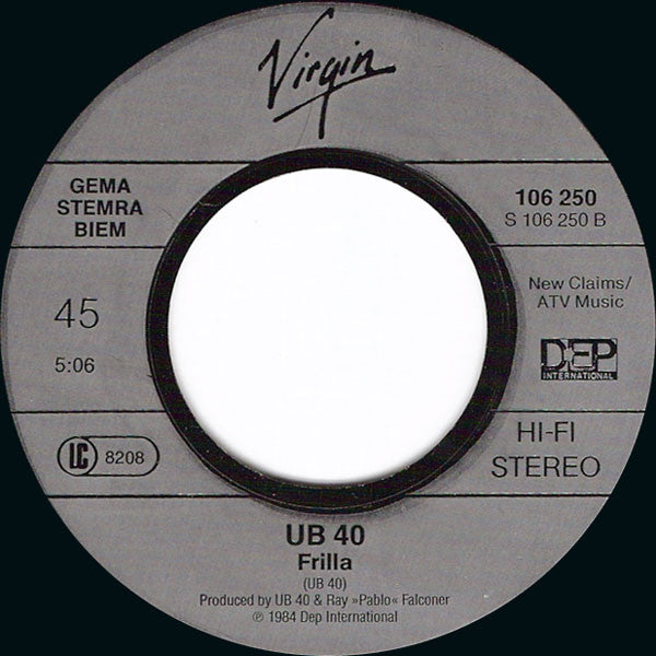 UB40 : Cherry Oh Baby (7", Single)