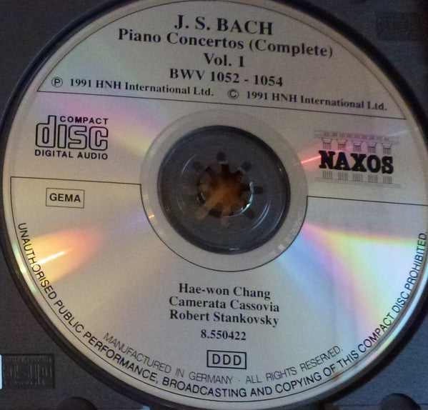 Johann Sebastian Bach, Hae-won Chang, Camerata Cassovia, Robert Stankovsky : Piano Concertos (Complete) Vol. 1 BWV 1052 - 1054 (CD, Album)