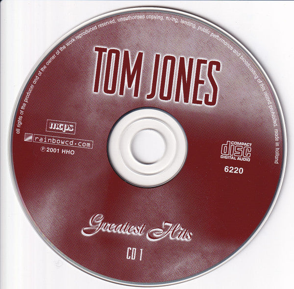 Tom Jones : Greatest Hits (2xCD, Album, Comp)