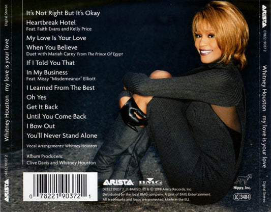 Whitney Houston : My Love Is Your Love (CD, Album, 12 )