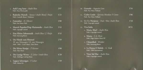 André Rieu : Violin & Romance (CD, Comp, RE)