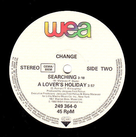 Change : Change Of Heart (12")