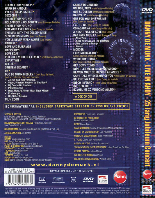Danny de Munk : Live In Ahoy - 25 Jarig Jubileum Concert (DVD-V, PAL + CD)