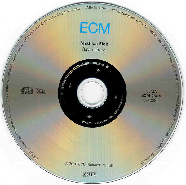 Mathias Eick : Ravensburg (CD, Album)
