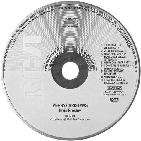 Elvis Presley : Merry Christmas (CD, Comp)