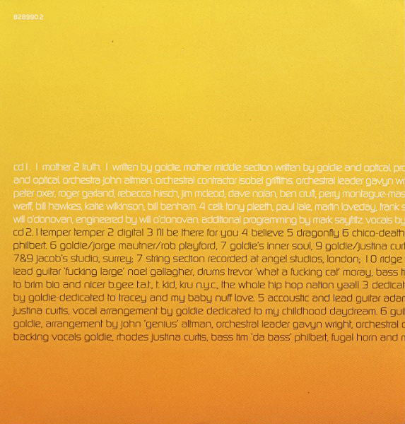 Goldie : Saturnz Return (2xCD, Album)