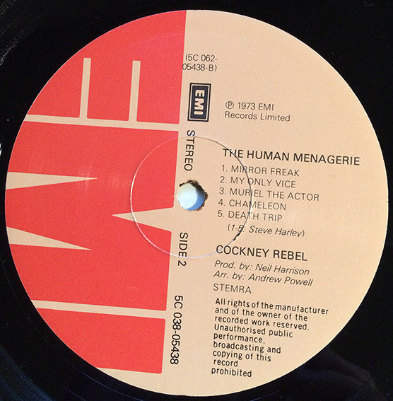 Cockney Rebel : The Human Menagerie (LP, Album)