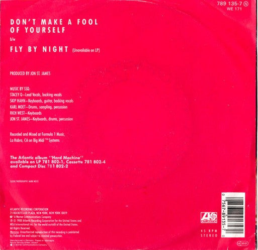 Stacey Q : Don't Make A Fool Of Yourself (7")