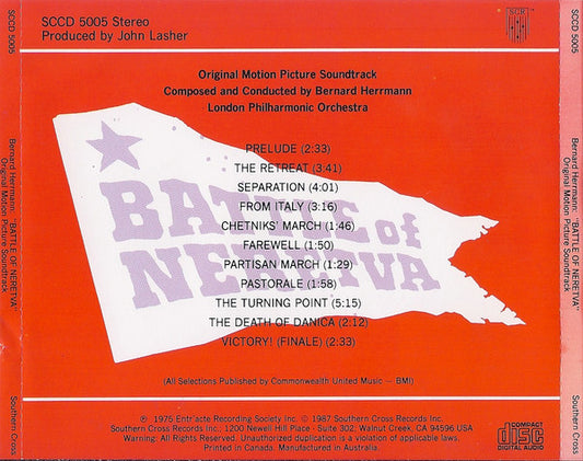 Bernard Herrmann, London Philharmonic Orchestra : Battle Of Neretva (Original Motion Picture Soundtrack) (CD, Album)