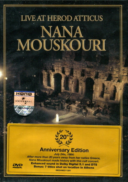 Nana Mouskouri : Live At Herod Atticus (DVD, Enh, S/Edition, 20t)