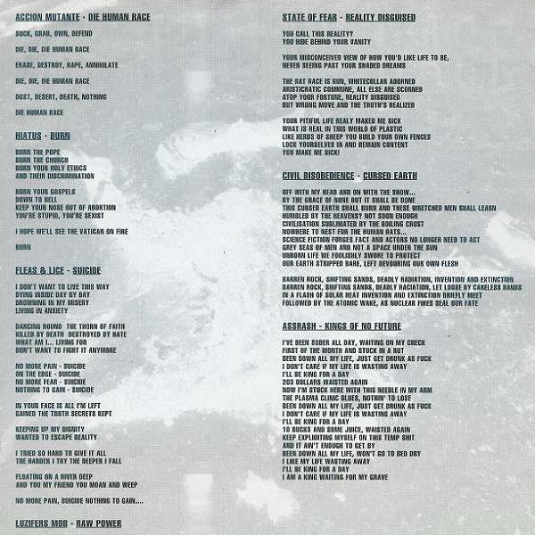 Various : Die Human Race (Flexi, 7", Shape, Comp)