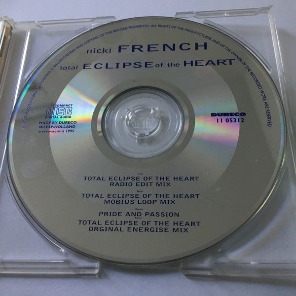 Nicki French : Total Eclipse Of The Heart (CD, Maxi)