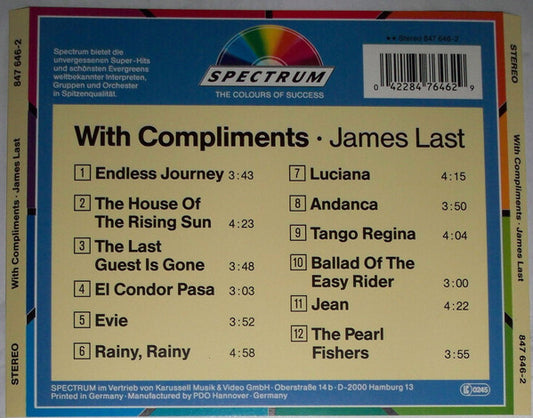James Last : With Compliments (CD, Album, RE)