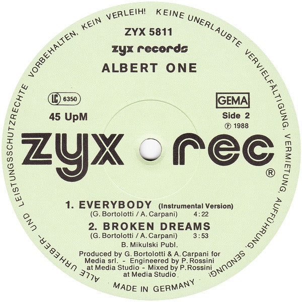 Albert One : Everybody (12")