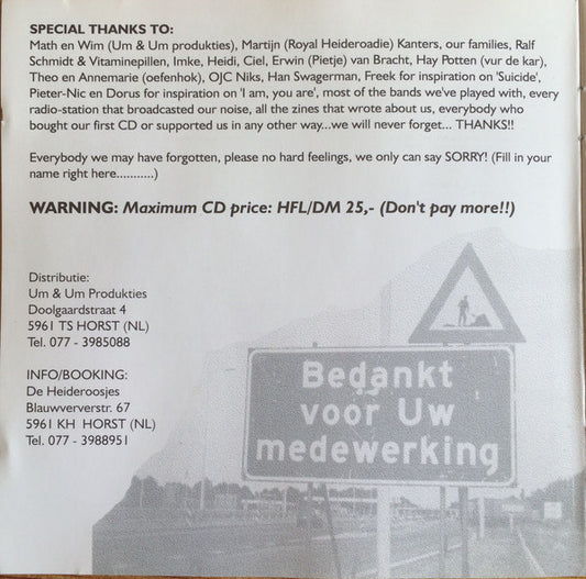 Heideroosjes : Choice For A Lost Generation?! (CD, Album)