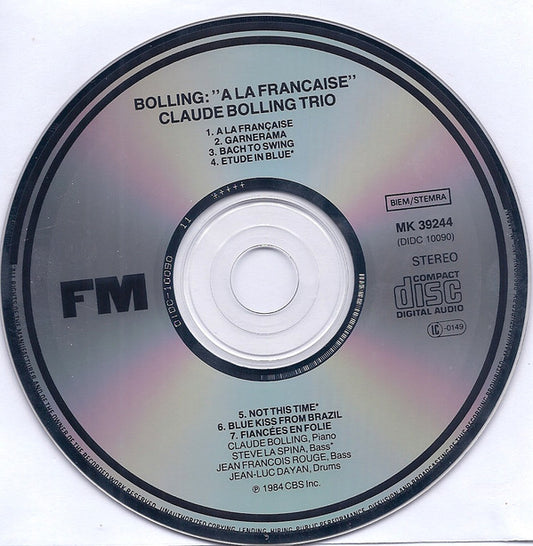 Claude Bolling Trio : Jazz À La Française (CD, Album)