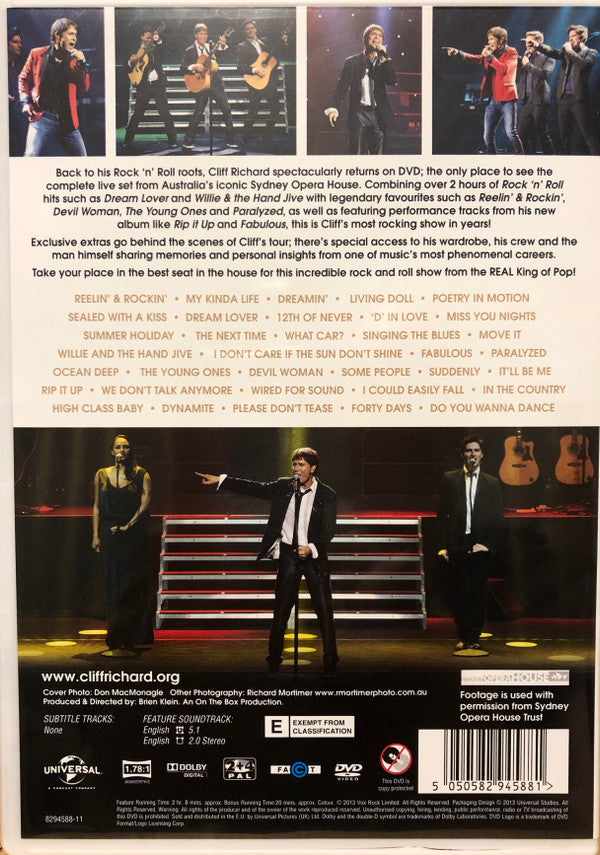 Cliff Richard : Still Reelin' And A-Rockin' - Live in Sydney (DVD-V, PAL)