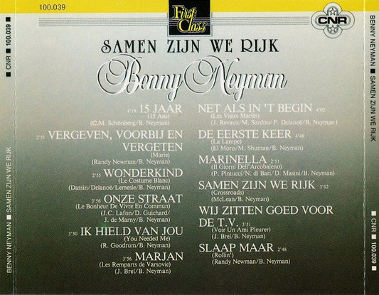 Benny Neyman : Samen Zijn We Rijk (CD, Album, RE)