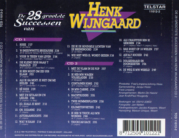 Henk Wijngaard : De 28 Grootste Successen van Henk Wijngaard (2xCD, Comp)