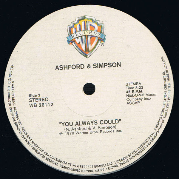 Ashford & Simpson : Found A Cure / You Always Could (12", Maxi)