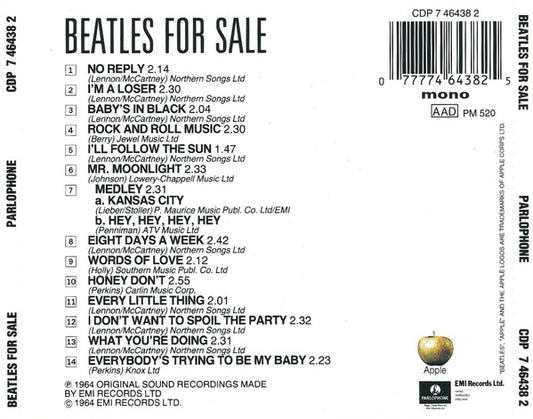 The Beatles : Beatles For Sale (CD, Album, Mono, RE)