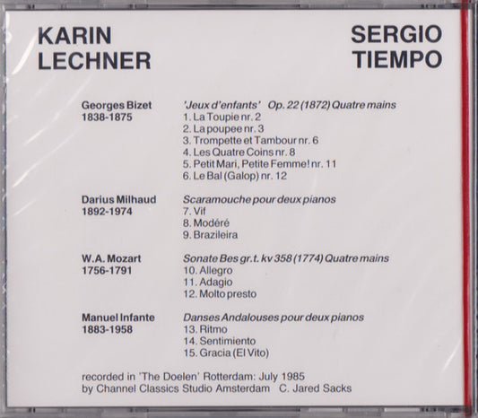 Karin Lechner & Sergio Tiempo : Bizet / Milhaud / Mozart / Infante (CD, Album)