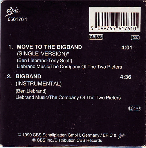 Ben Liebrand Feat. Tony Scott : Move To The Bigband (CD, Mini, Single)