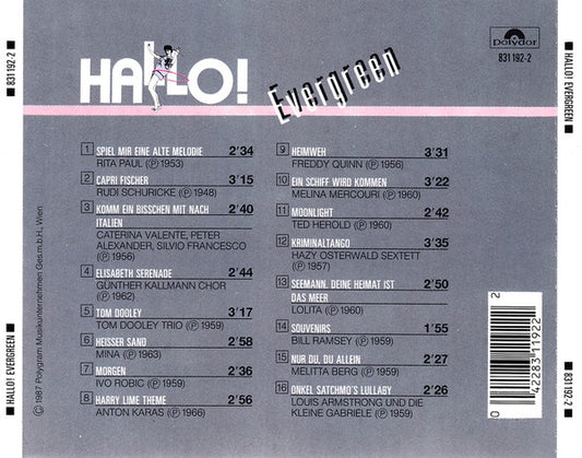 Various : Hallo! Evergreen (CD, Comp)
